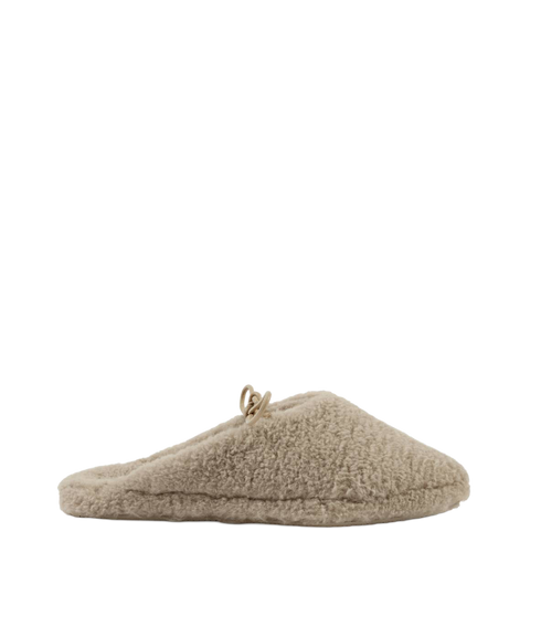 Gift Boxed Borg Slippers - Taupe