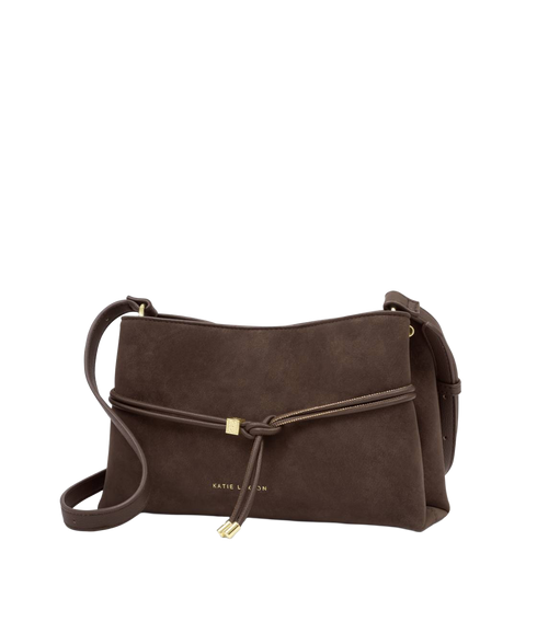 Lori Crossbody Bag - Chocolate Suedette
