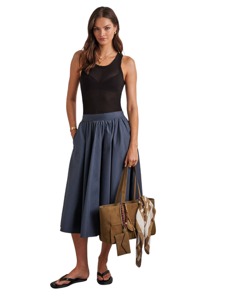 Taya Woven Suedette Tote Bag - Caramel