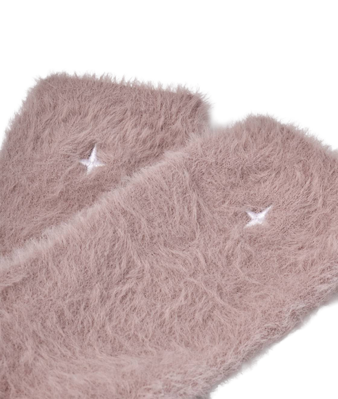 Gift Boxed Fluffy Socks | Star | Pink | One Size