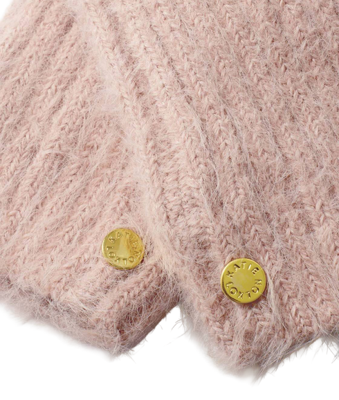 Gift Boxed Hat And Mitten Set - Blush Pink