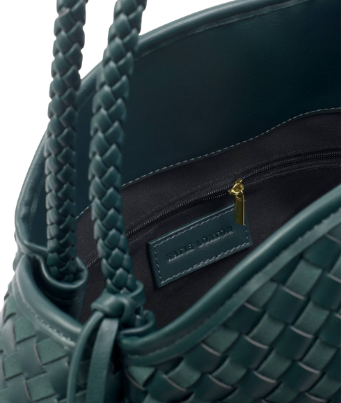 Nova Hand Woven Large Shoulder Bag - Deep Teal