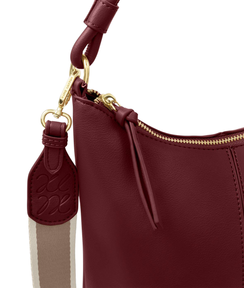 Hallie Satchel Bag - Cherry