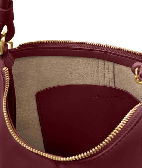 Hallie Satchel Bag - Cherry