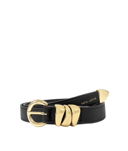 Belt With Organic Loops - Black