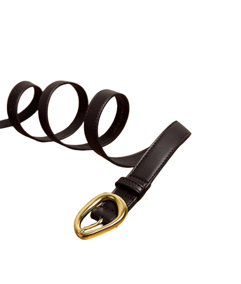 Organic Buckle Belt - Bitter Chocolate