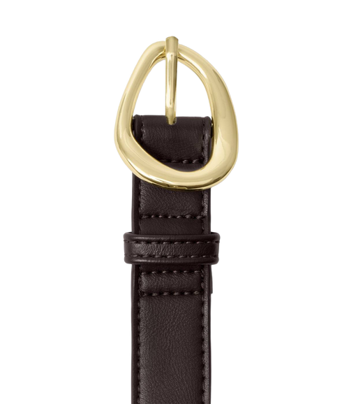 Organic Buckle Belt - Bitter Chocolate