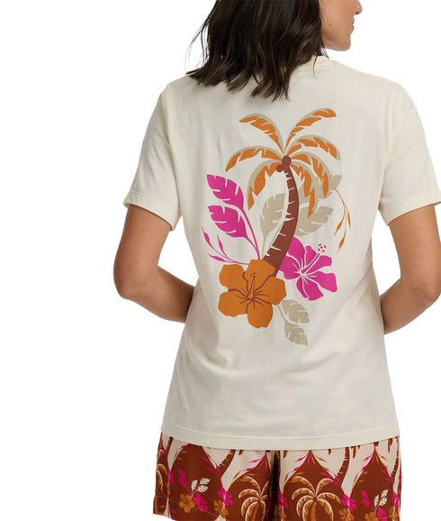 Luna T-Shirt - Off White/Palm Placement