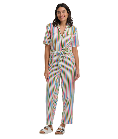 Meredith Boilersuit - Multi/Canvas Stripe