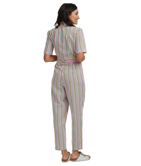Meredith Boilersuit - Multi/Canvas Stripe
