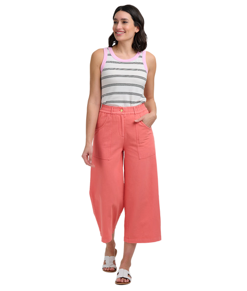 Charlene Cropped Trousers - Coral