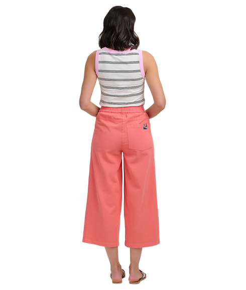 Charlene Cropped Trousers - Coral