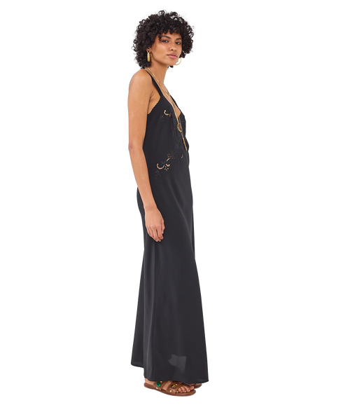 Raye Silk Dress - Black