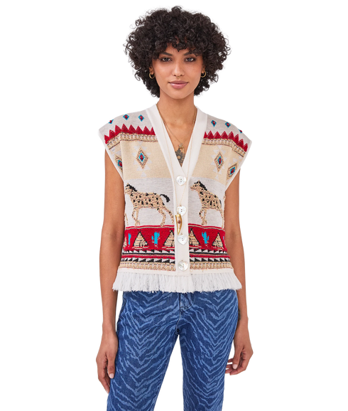 Nomadic Tapestry Waistcoat - Cream
