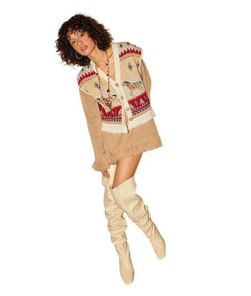 Nomadic Tapestry Waistcoat - Cream