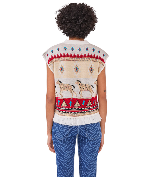 Nomadic Tapestry Waistcoat - Cream