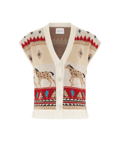 Nomadic Tapestry Waistcoat - Cream
