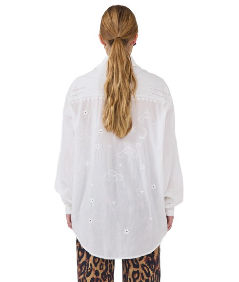 Eden Palm Shirt - White