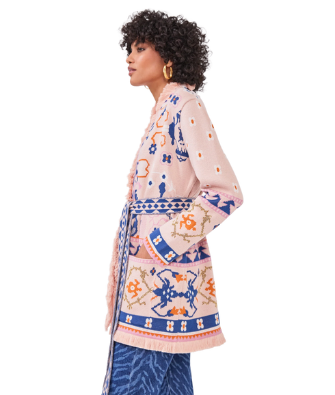 Desert Loom Cardigan - Pink