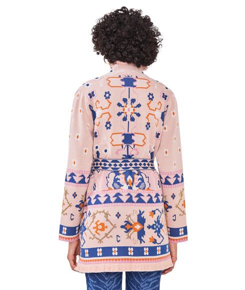 Desert Loom Cardigan - Pink