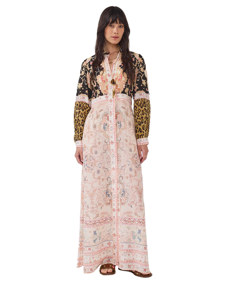 Desert Loom Silk Shirt Dress - Multi