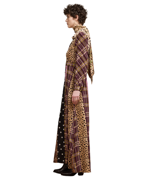 Edie Silk Shirt Dress - Multi