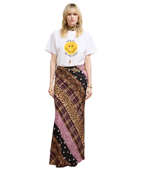 Edie Silk Skirt - Multi