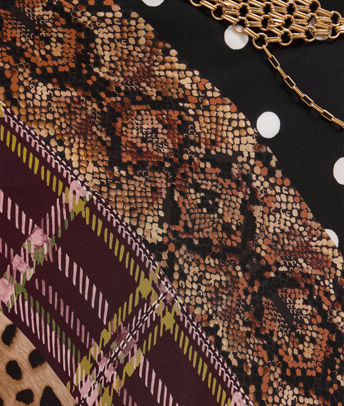 Edie Silk Skirt - Multi