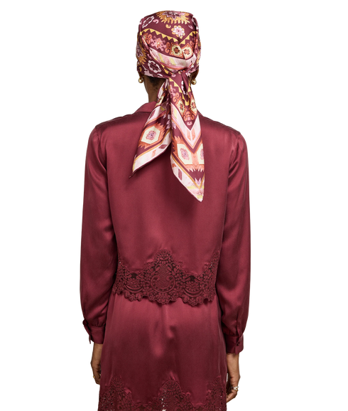 Lola Silk Shirt - Burgundy