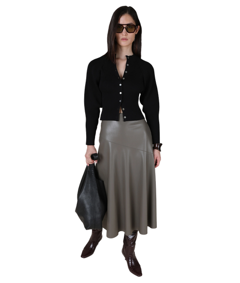 Rana Fit and Flare Skirt - Taupe