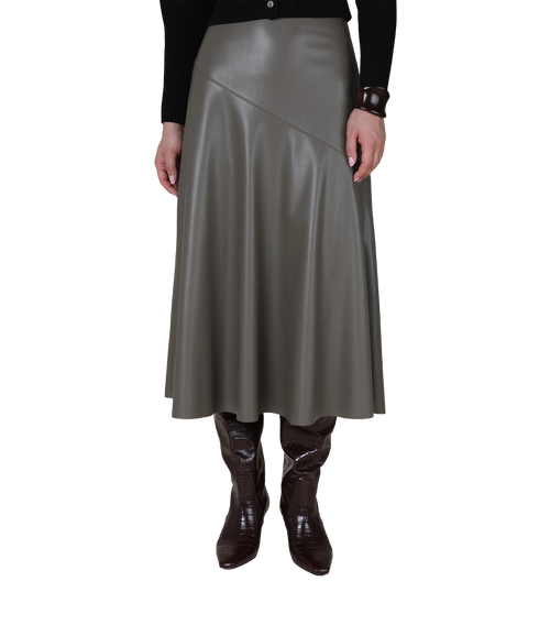 Rana Fit and Flare Skirt - Taupe