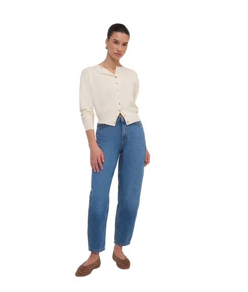 Barrel Leg Jeans - Blue