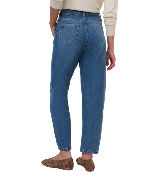 Barrel Leg Jeans - Blue