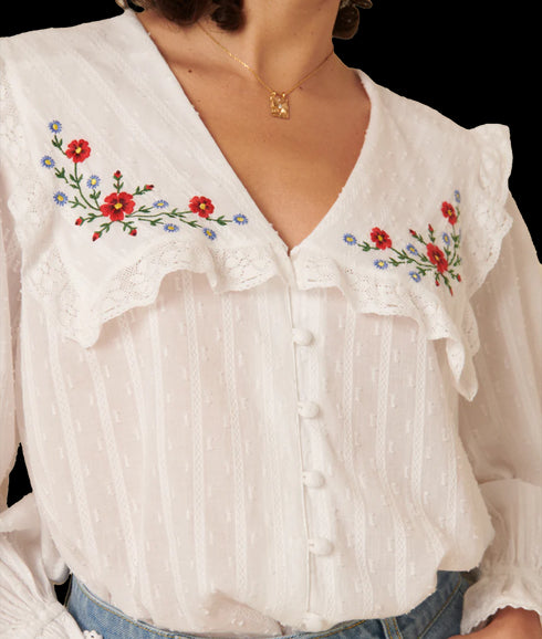 Eloise Blouse - White