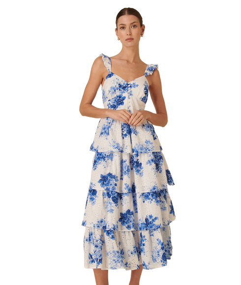 Rhys Midi Dress Francesca Floral - Multi