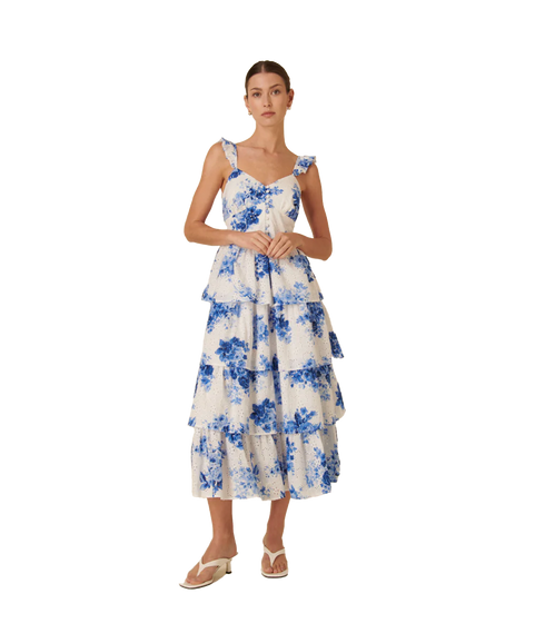 Rhys Midi Dress Francesca Floral - Multi