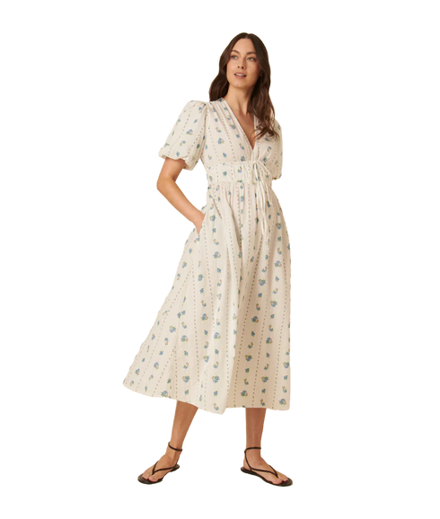 Scottie Midi Dress Chessie Vintage - White