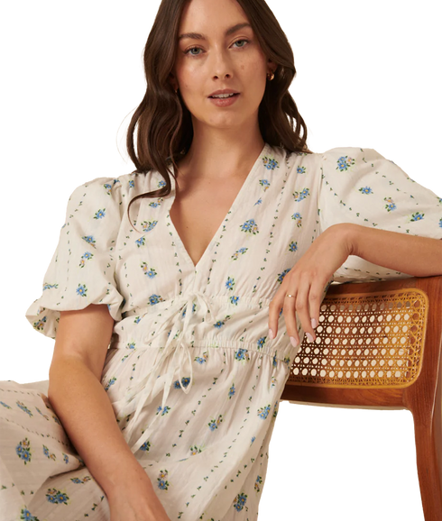 Scottie Midi Dress Chessie Vintage - White