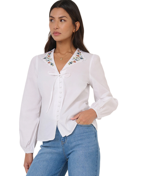 Isla Blouse - White