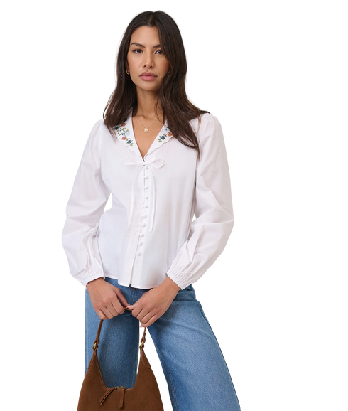 Isla Blouse - White