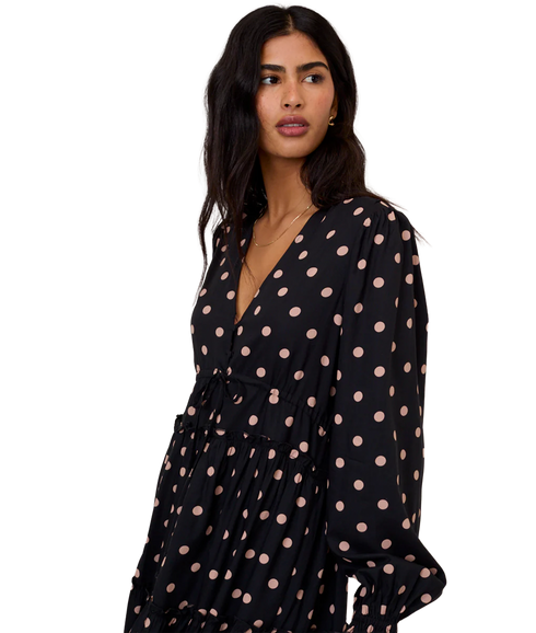 Sofia Midi Dress - Black