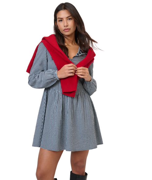 Sienna Mini Dress - Blue