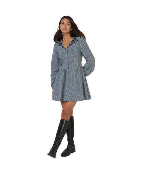 Sienna Mini Dress - Blue