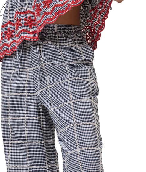 Shrew Embroidered Crop Trousers - Multi