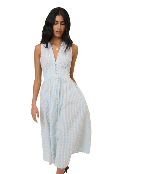 Sleeveless Startlight Midi Dress - Blue