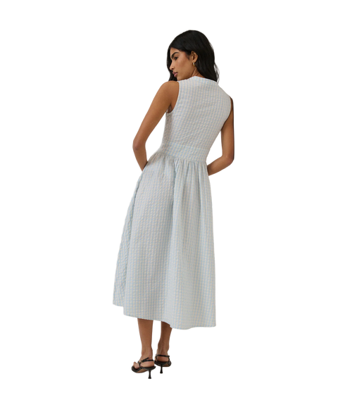 Sleeveless Startlight Midi Dress - Blue