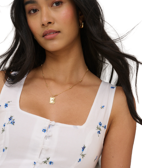 Cora Midi Dress - White