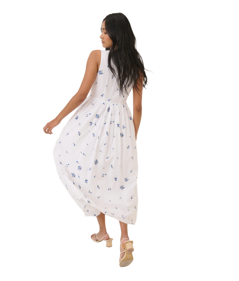 Cora Midi Dress - White