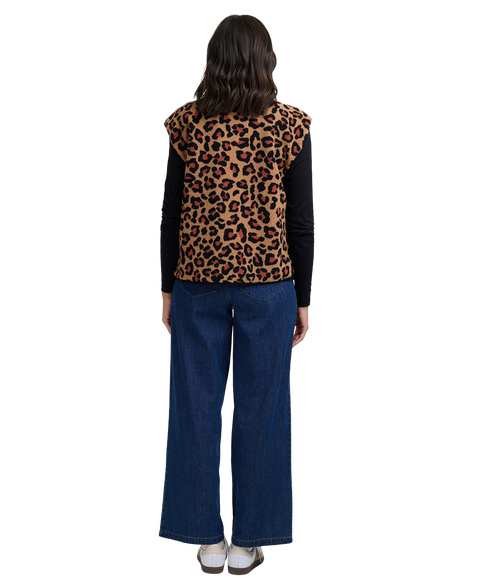 Sophie Fleece Gillet - Brown