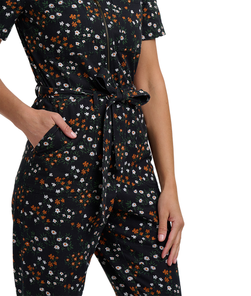 Billy Boilersuit - Black Floral